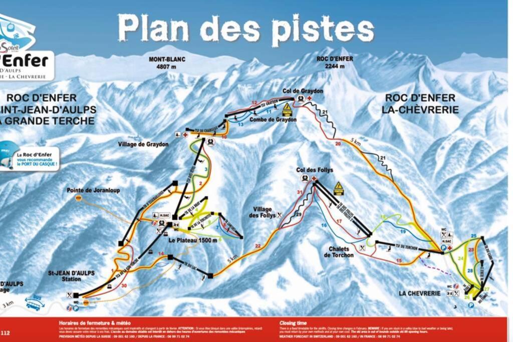Le Relai S31 - Grand Et Lumineux Studio Avec Coin Montagne 4-6 Pers, Tout Equipe, Avec Wifi, A 30M Des Pistes Avec Un Grand Balcon, Draps Non Compris Saint-Jean-dʼAulps Exterior foto